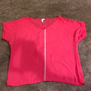 Coral boutique oversized shirt